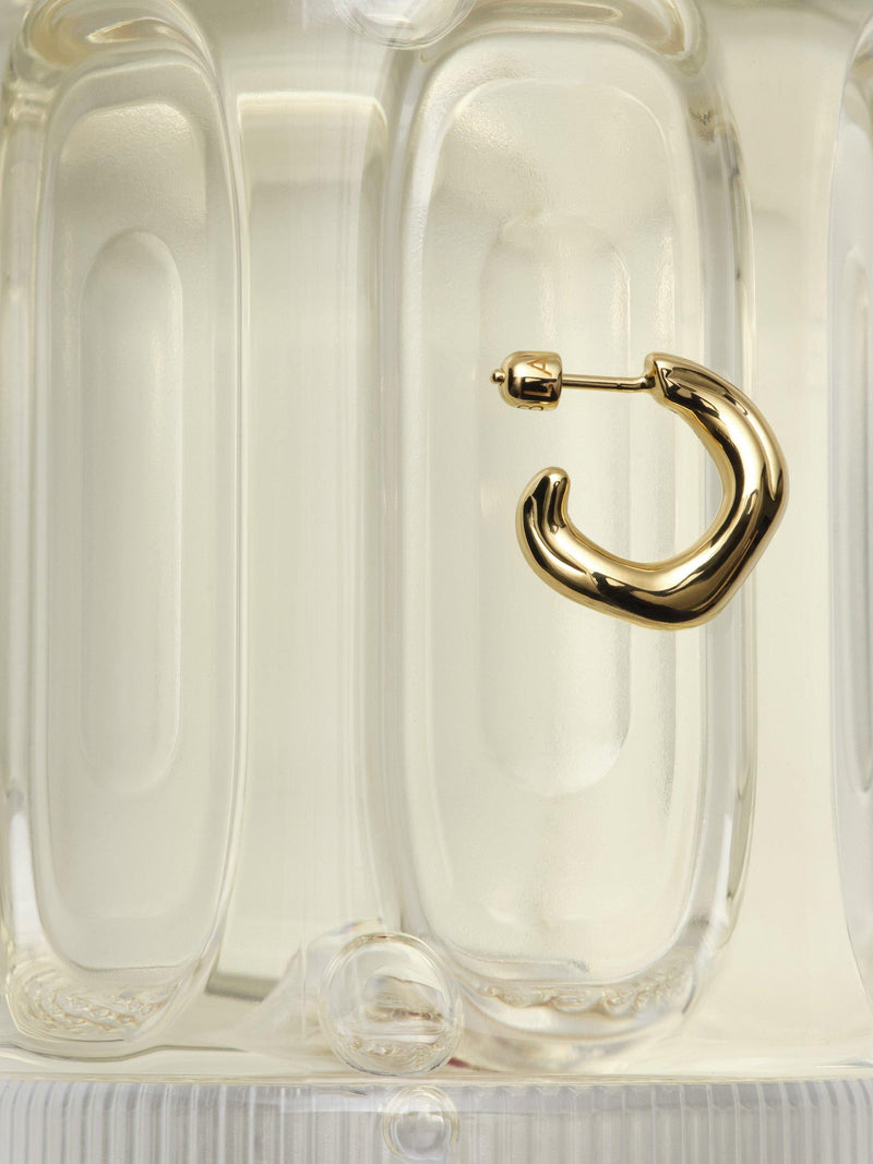 Maria Black Anil small gold hoop earrings - British product