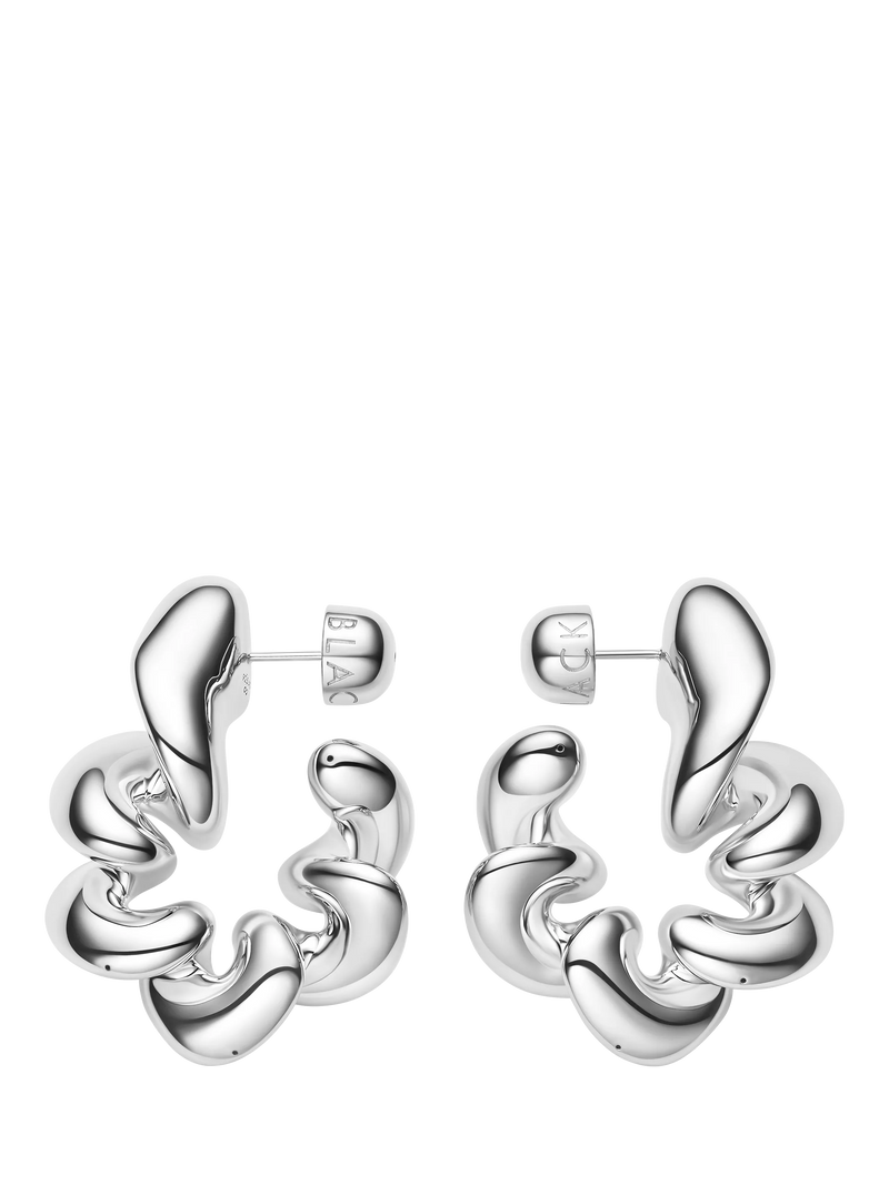 Maria Black large coil hoop earrings, 5cm, UK version