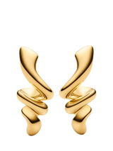 John Lewis Maria Black Coil Swirl Drop Earrings- Buy online at McGrocer