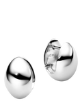 Maria Black silver huggie hoop earrings - British product