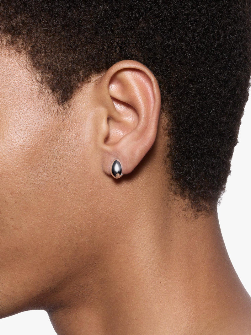 Maria Black silver huggie hoop earrings - British product