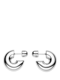 Maria Black Prima medium hoop earrings in recycled sterling silver, UK version