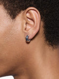 Maria Black Prima medium hoop earrings in recycled sterling silver, UK version
