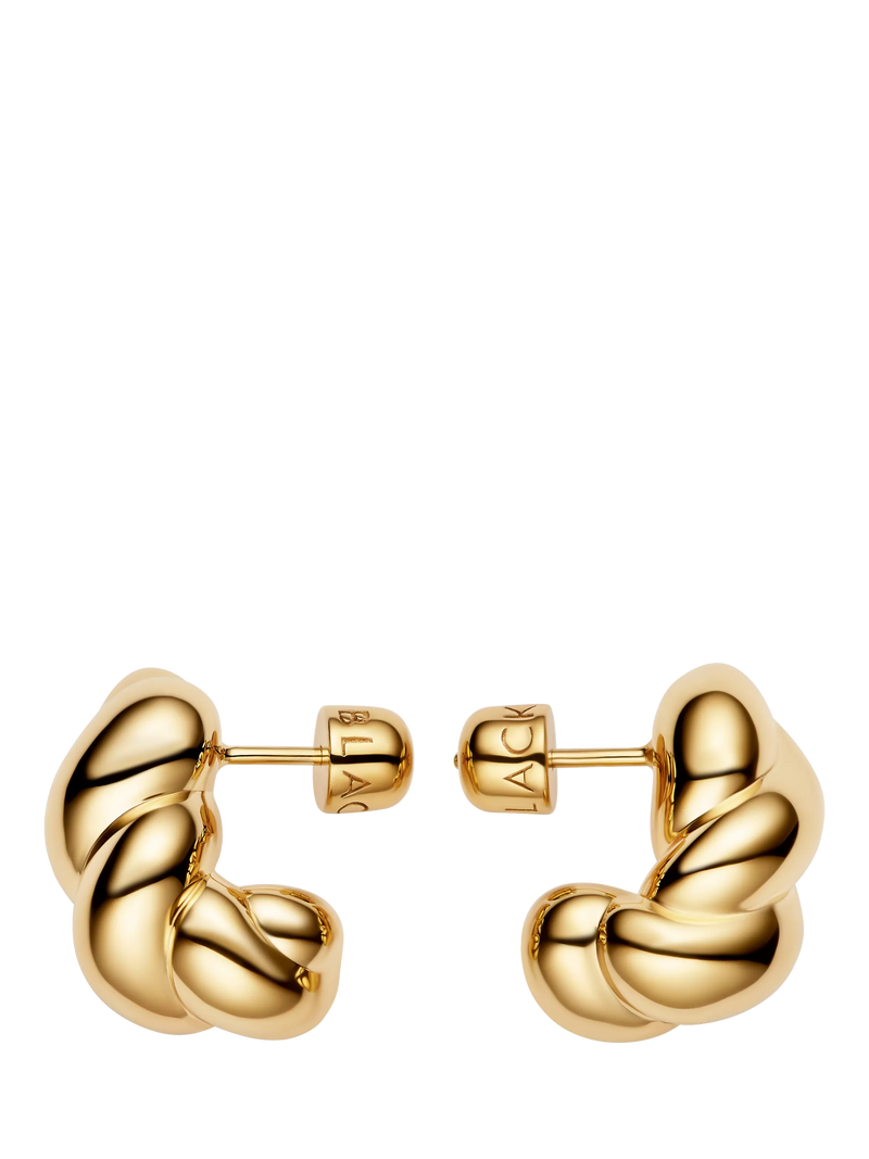 Maria Black Large Robe Earrings gold plated stud earrings UK version