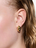 Maria Black Large Robe Earrings gold plated stud earrings UK version