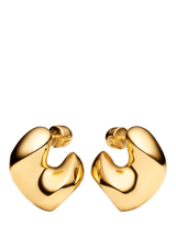 John Lewis Maria Black Biomorphic 3D Saddle Stud Earrings- Buy online at McGrocer
