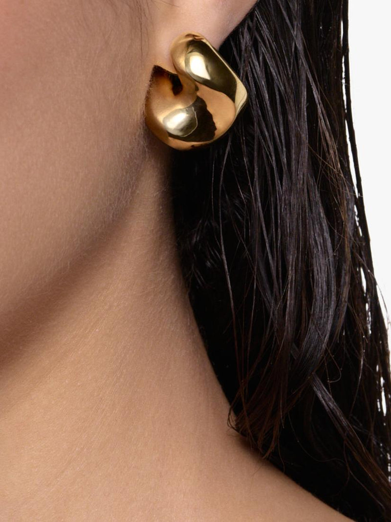 Maria Black Biomorphic 3D saddle earrings D2.75cm (British brand)