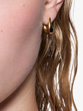 Maria Black gold huggie hoop earrings 1.5cm, UK version