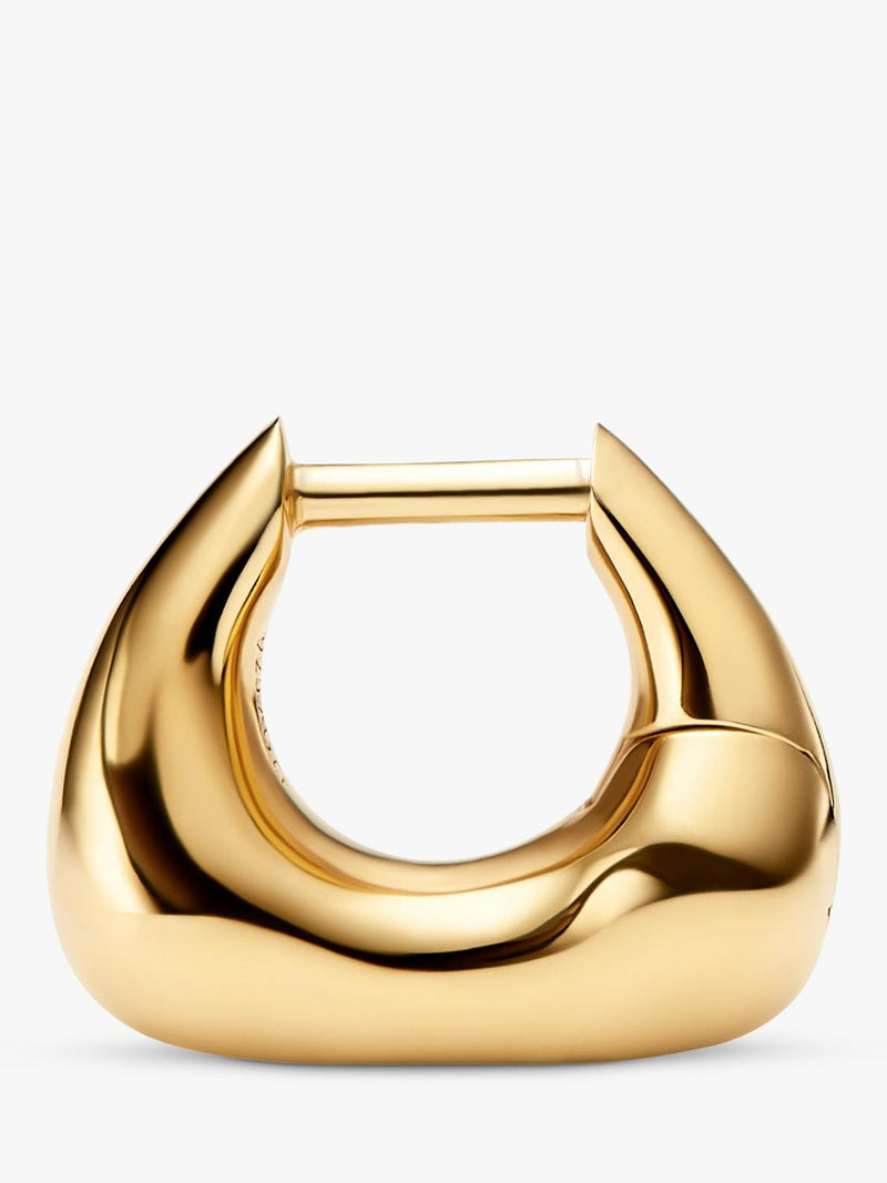Maria Black gold huggie earrings 1.1cm, imported from the UK