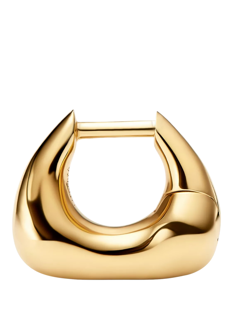 Maria Black gold huggie earrings 1.1cm, imported from the UK