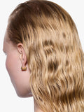 Maria Black gold huggie earrings 1.1cm, imported from the UK