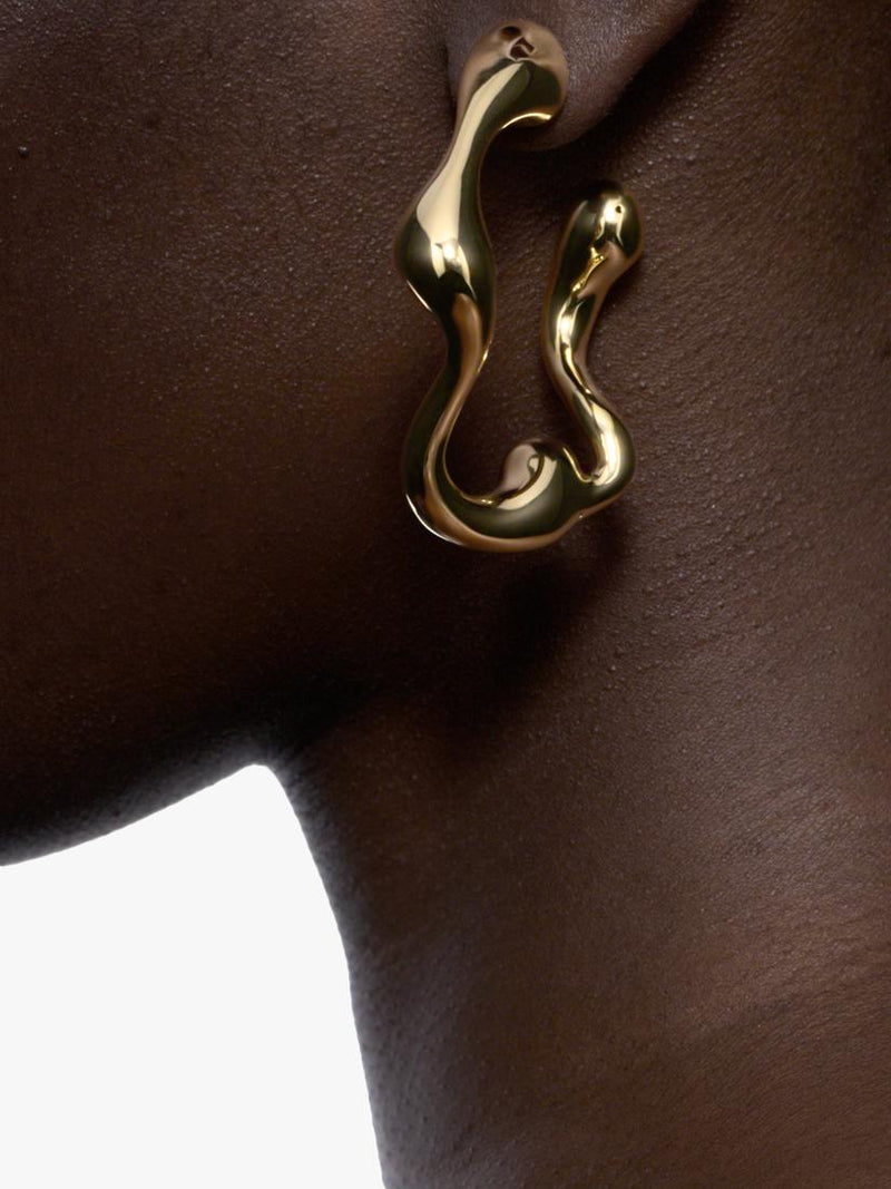 Maria Black hoop earrings gold 5.6cm (British brand)