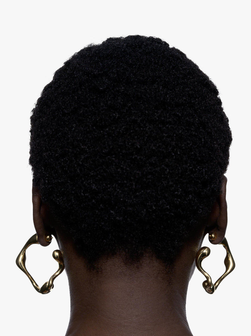 Maria Black hoop earrings gold 5.6cm (British brand)