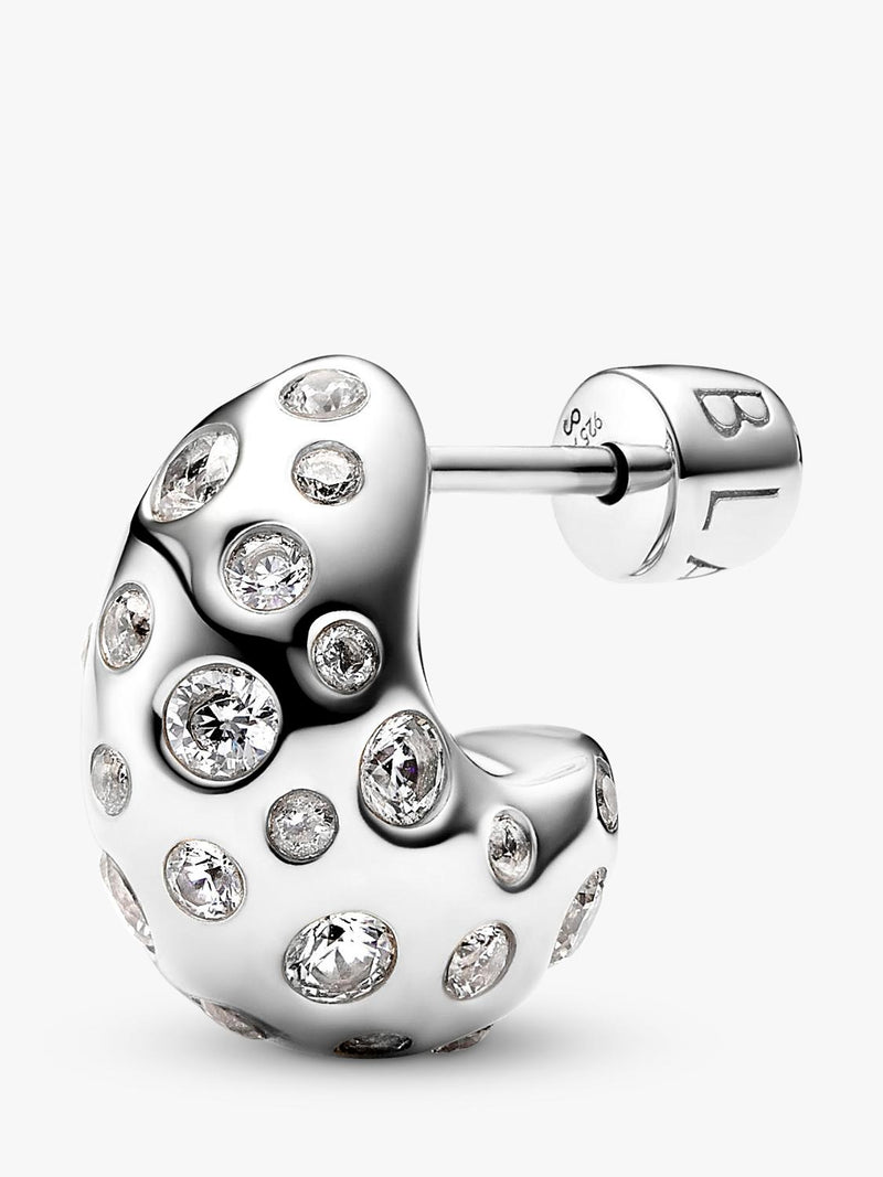 Maria Black Tryvann popcorn earrings silver (British brand)