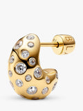 Maria Black gold ovate popcorn earrings - UK version