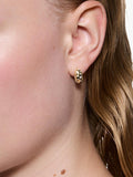Maria Black gold ovate popcorn earrings - UK version