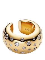 John Lewis Maria Black Tryvann Popcorn Ear Cuff Gold- Buy online at McGrocer