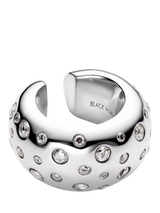 John Lewis Maria Black Tryvann Popcorn Ear Cuff Silver- Buy online at McGrocer