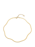 Maria Black gold plated snake chain necklace - British product
