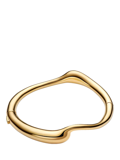 John Lewis Maria Black Curved Splash Gold Bangle- Buy online at McGrocer