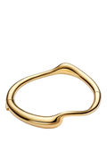 Maria Black gold curved splash bangle (British brand)