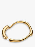 Maria Black gold curved splash bangle (British brand)