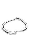 Maria Black curved splash bangle silver 6 cm, UK version