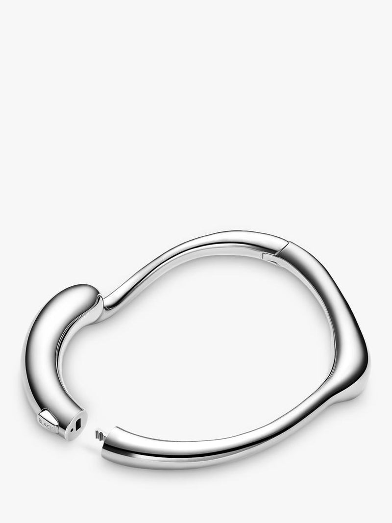 Maria Black curved splash bangle silver 6 cm, UK version