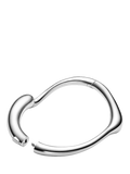 Maria Black curved splash bangle silver 6 cm, UK version