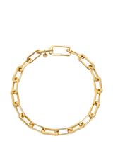 John Lewis Monica Vinader Alta Mini Chain Link Bracelet, Gold- Buy online at McGrocer