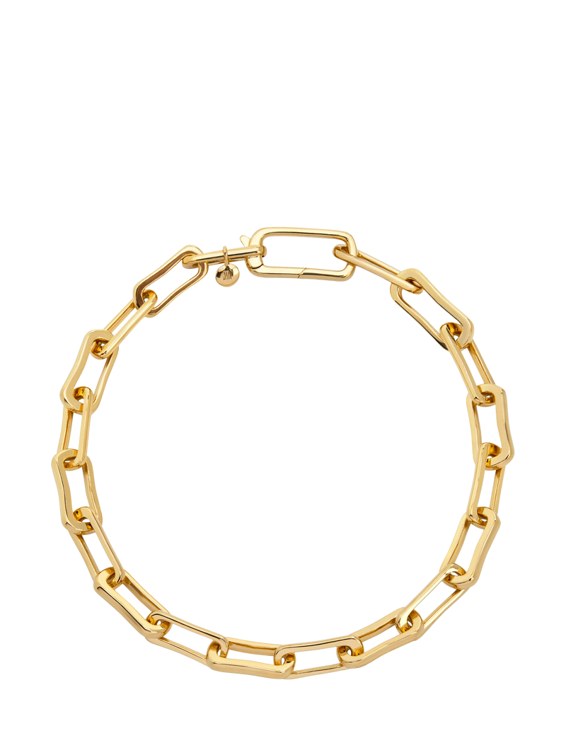 Monica Vinader Alta Mini Chain Link Bracelet, Gold