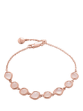 Monica Vinader Siren rose quartz chain bracelet rose gold - British product