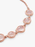 Monica Vinader Siren rose quartz chain bracelet rose gold - British product