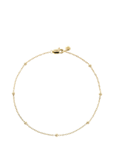 John Lewis Monica Vinader Beaded Chain Bracelet Gold- Buy online at McGrocer