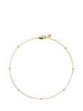 Monica Vinader gold beaded chain bracelet, imported from the UK