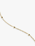 Monica Vinader gold beaded chain bracelet, imported from the UK