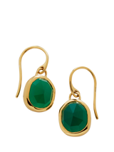 John Lewis Monica Vinader Siren Onyx Drop Earrings, Gold- Buy online at McGrocer