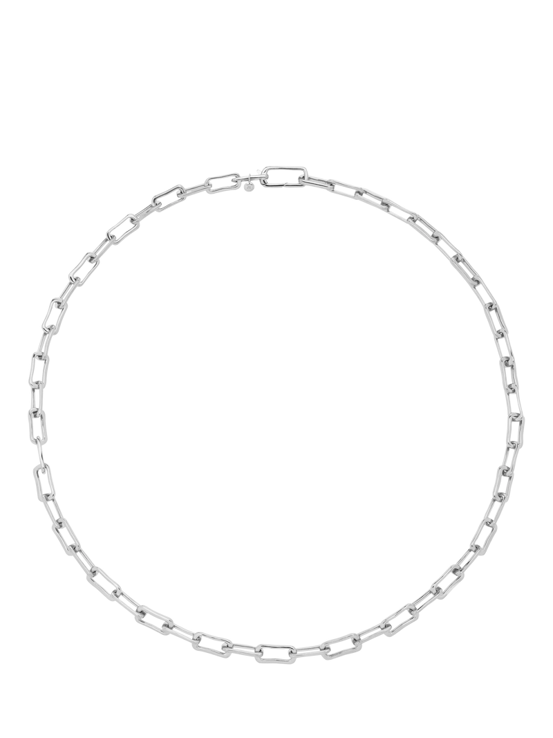 Monica Vinader Alta Mini Link Chain necklace silver, imported from the UK