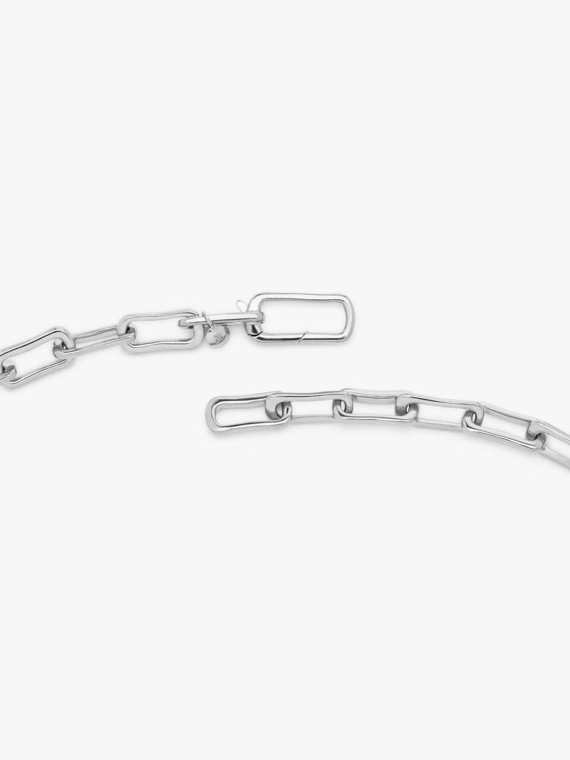 Monica Vinader Alta Mini Link Chain necklace silver, imported from the UK