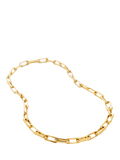 Monica Vinader Alta Charm Link gold necklace 46.9cm, imported from the UK