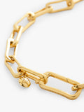 Monica Vinader Alta Charm Link gold necklace 46.9cm, imported from the UK