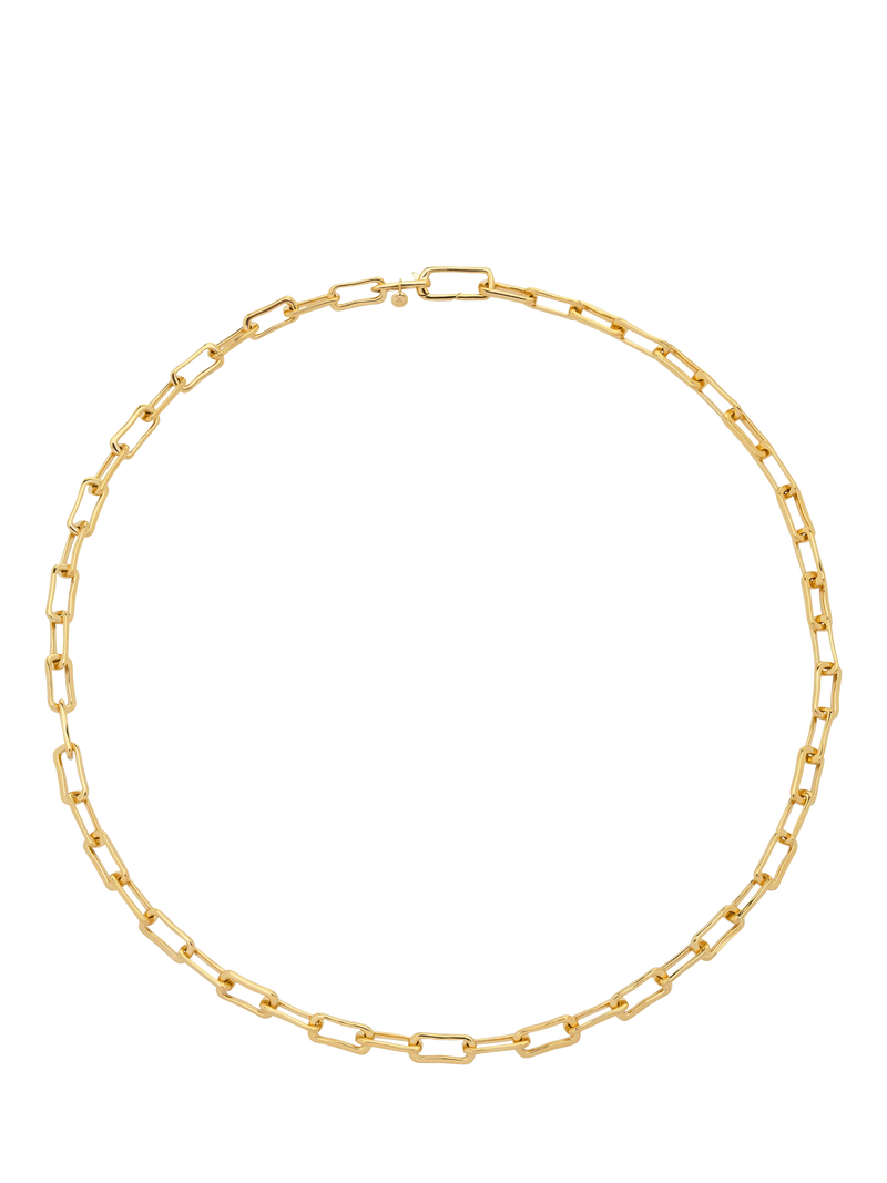 Monica Vinader mini link chain necklace gold, imported from the UK