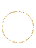 Monica Vinader mini link chain necklace gold, imported from the UK