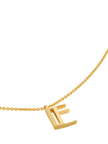 Monica Vinader Initial Chain Necklace, Gold, E