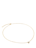 Monica Vinader solitaire diamond necklace, gold (British brand)