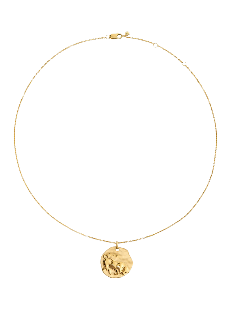 Monica Vinader Zodiac Pendant Necklace, Gold