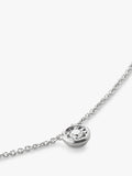 Monica Vinader solitaire diamond necklace in sterling silver, UK version