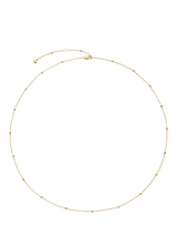 John Lewis Monica Vinader 14ct Yellow Gold Beaded Chain Necklace- Buy online at McGrocer