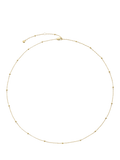 Monica Vinader 14ct yellow gold beaded chain necklace, UK version