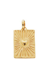 John Lewis Monica Vinader Talismanic Heart Pendant Gold- Buy online at McGrocer